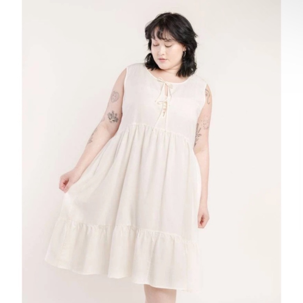 NWT Tradland BIRDIE SLEEVELESS DRESS BIRCH 2X nwt midi